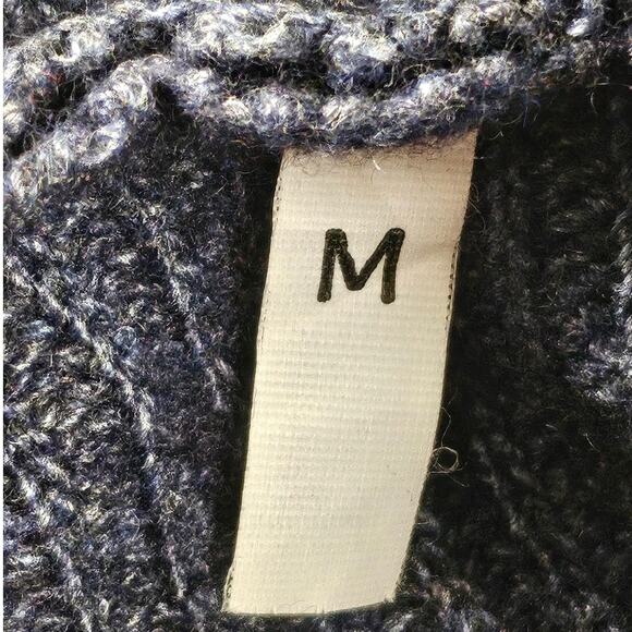 BENEDETTA B WOMEN’S BLUE/GRAY KNIT SWEATER – SIZE M – MERINO WOOL BLEND – ITALY - Picture 8 of 11